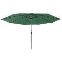 Parasol met LED-verlichting 400 cm groen - thumbnail
