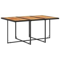 7-delige Tuinset met kussens poly rattan zwart - thumbnail