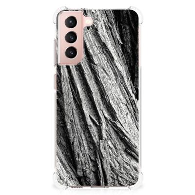 Stevig Telefoonhoesje Samsung Galaxy S21 FE Boomschors Grijs Stevig Telefoonhoesje Samsung Galaxy S21 FE Boomschors Grijs