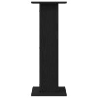 VidaXL Luidspreker standaards 2 pcs zwart eiken 30 x 30 x 80 cm - thumbnail