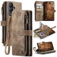 Caseme Samsung Galaxy S26 Plus PU leren hoesje - portemonnee - Bruin - thumbnail
