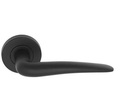 Formani Basics LB20 deurkruk geveerd op rozet - mat zwart