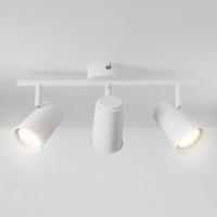 Riga - LED plafondlamp - 12 Watt 1035 Lumen - 3 spots - 4000K Neutraal wit - Draaibaar en dimbaar - GU10 - Kantelbaar - Plafondspot - IP20 Voor binnen - Wit - thumbnail