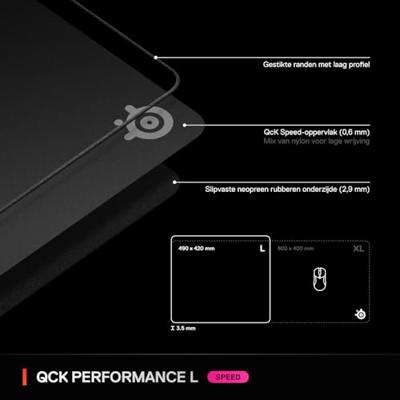 Muismat SteelSeries noir - thumbnail