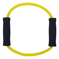 Tunturi Tubing met Handvatten | Resistance tube | Licht Geel - thumbnail