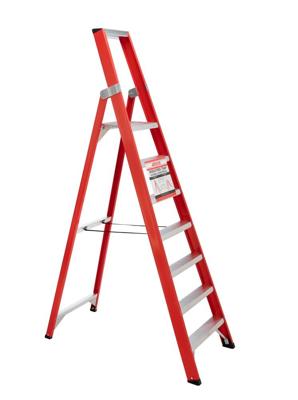 4tecx Trap enkel oploopbaar aluminium 1 x 7 tredes 4tecx Trap enkel oploopbaar aluminium 1 x 7 tredes