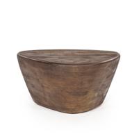 Eleonora Salontafel 'Mila' Organisch, Mangohout, 70 x 53cm, kleur Bruin - thumbnail