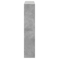 Boekenkast 132x29x141,5 cm bewerkt hout betongrijs - thumbnail