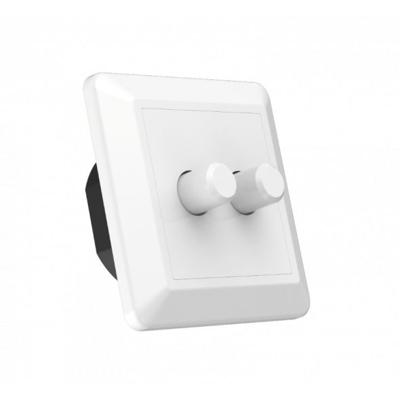 Dubbele LED dimmer 2x 2-100W LED verlichting druk draai Fase afsnijding dimmethode