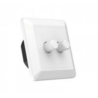 Dubbele LED dimmer 2x 2-100W LED verlichting druk draai Fase afsnijding dimmethode - thumbnail