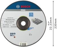 Bosch Accessories Bosch Power Tools 2608600541 Afbraamschijf gebogen 230 mm 1 stuk(s) Staal - thumbnail