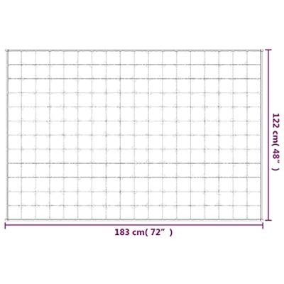 Verzwaringsdeken 122x183 cm 5 kg stof lichtcrmekleurig Verzwaringsdeken 122x183 cm 5 kg stof lichtcrmekleurig