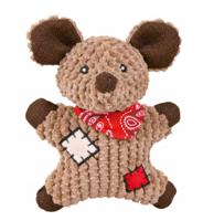 TRIXIE MUIS MET APPLICATIE STOF / JUTE MET GELUID 19 CM 3 ST - thumbnail