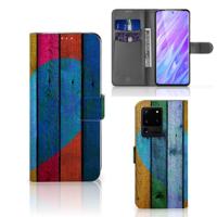 Samsung Galaxy S20 Ultra | Book Style Case | Wood Heart - Cadeau voor je Vriend - thumbnail