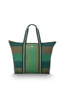 Pip Studio Tilda Tote Bag Large Streep Groen - thumbnail