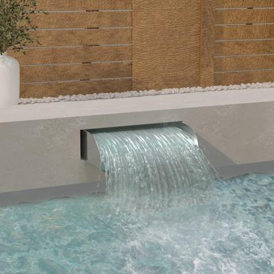 VidaXL Waterval met led's 60x34x14 cm roestvrij staal 304
