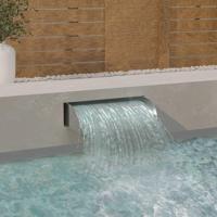 VidaXL Waterval met led's 60x34x14 cm roestvrij staal 304 - thumbnail