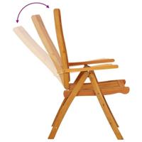 Tuinstoelen 2 st inklapbaar massief eucalyptushout - thumbnail