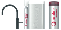 Quooker Cube Fusion Round Mat Zwart met Pro3-VAQ Boiler - thumbnail