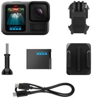 GoPro HERO13 Black Actioncam 5.3K, 4K, 2.7K, Full-HD, Bluetooth, Dual-display, Touchscreen, Stofdicht, Waterdicht, WiFi, Time-lapse, Beeldstabilisering, Slow - thumbnail
