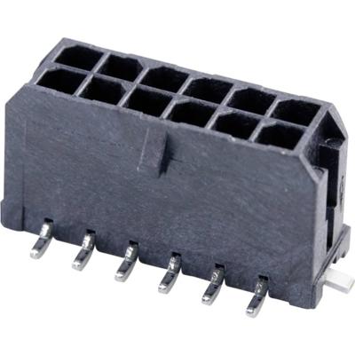 Molex 430451220 Male header, inbouw (standaard) Totaal aantal polen: 12 Rastermaat: 3 mm Inhoud: 1 stuk(s) Tape on Full reel Molex 430451220 Male header, inbouw (standaard) Totaal aantal polen: 12 Rastermaat: 3 mm Inhoud: 1 stuk(s) Tape on Full reel