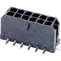 Molex 430451220 Male header, inbouw (standaard) Totaal aantal polen: 12 Rastermaat: 3 mm Inhoud: 1 stuk(s) Tape on Full reel - thumbnail