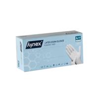Handschoen hynex latex s wit 5gr 100 stuks - thumbnail
