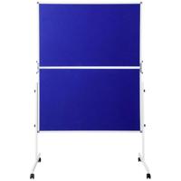 SpeaKa Professional Presentatiebord SP-PB-B01 (b x h) 1250 mm x 1850 mm Vilt Blauw Inklapbaar, Incl. rollen, Tweezijdig te gebruiken SP-12058196 - thumbnail