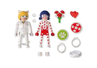 PLAYMOBIL 71865 Ladybug & Cat Noir Bruiloft, Miraculous, 17 onderdelen, vanaf 4 jaar - thumbnail