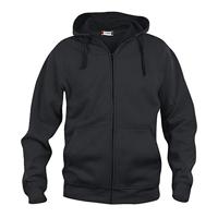Clique 021034 Basic Hoody Full zip - Zwart - 3XL - thumbnail