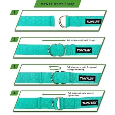 Tunturi Yoga riem | Turquoise