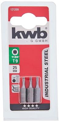 kwb 121209 Inbus-bit T 9 Staal 3 stuk(s)