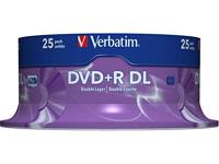 Verbatim DVD + R Double Layer 8,5 GB - 8x brandsnelheid, AZO-technologie, krasbescherming, 25 Pack Spindle - thumbnail