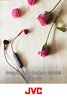 JVC HA-F19BT-PT-E Bluetooth Earbuds hoofdtelefoon met headsetfunctie (kleur roze x taupe)