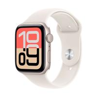 Apple Watch SE 3 GPS 40 mm Smartwatch met kast van sterrenlicht aluminium, sterrenlicht sportbandje (S/M). Conditie en slaap bijhouden, hartslagmonitor, Always‑On display, waterbestendig - thumbnail