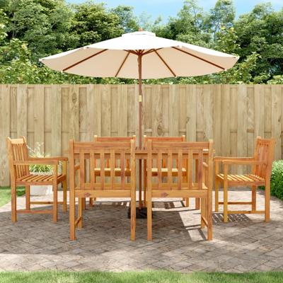 Tuinstoelen 6 st 56x55,5x90 cm massief acaciahout