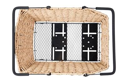 Fietsmand Basil Cento Rattan look Multi system 40 x 25 x 12 cm - seagrass (8715019113871)