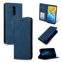 Retro huid voelen Business magnetische horizontale Flip lederen draagtas voor LG Stylo 5 (marineblauw) - thumbnail