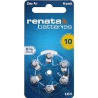 Renata Knoopcel ZA10 1.4 V 6 stuk(s) 105 mAh Zink-lucht Hearing Aid PR70 - thumbnail