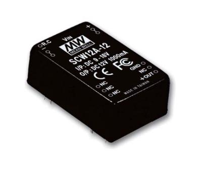 MEAN WELL SCW12B-12 DC/DC-converter 12 W Aantal uitgangen: 1 x Inhoud 1 stuk(s)