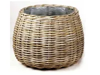 Mand Rond Antiek Grijs 58x43cm - thumbnail