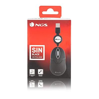 Inklapbare Optische Muis NGS NGS-MOUSE-0973 Zwart