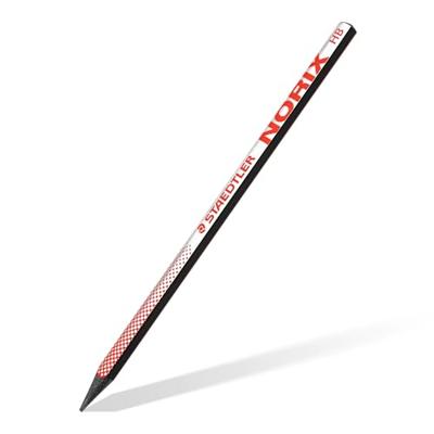 Staedtler Norix grafietpotlood, HB, met slijper en gom, koraal, blister van 2 stuks