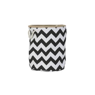 Mand DKD Home Decor Wit Zwart Jute Zig-zag Modern 38 x 38 x 45 cm