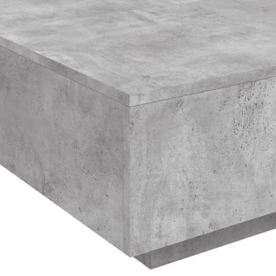 Salontafel 80x80x31 cm spaanplaat betongrijs