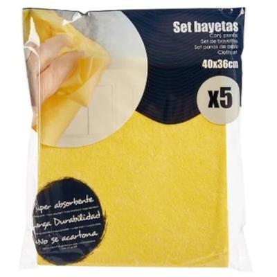 Doeken Zacht Geel 18 x 2,5 x 20 cm (12 Stuks)
