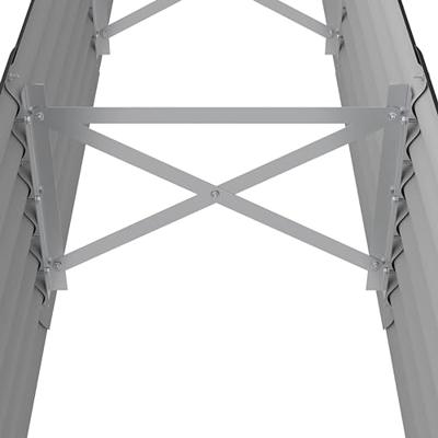 Plantenbak 224x40x36 cm gepoedercoat staal antracietkleurig Plantenbak 224x40x36 cm gepoedercoat staal antracietkleurig