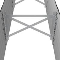 Plantenbak 224x40x36 cm gepoedercoat staal antracietkleurig - thumbnail