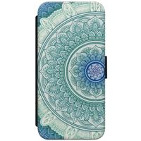 iPhone 5C flipcase hoesje - Mandala blauw - thumbnail