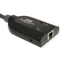 ATEN KVM Adapter [2x USB-A 2.0 stekker, HDMI-stekker - 1x RJ45-bus] 0.20 m Zwart - thumbnail